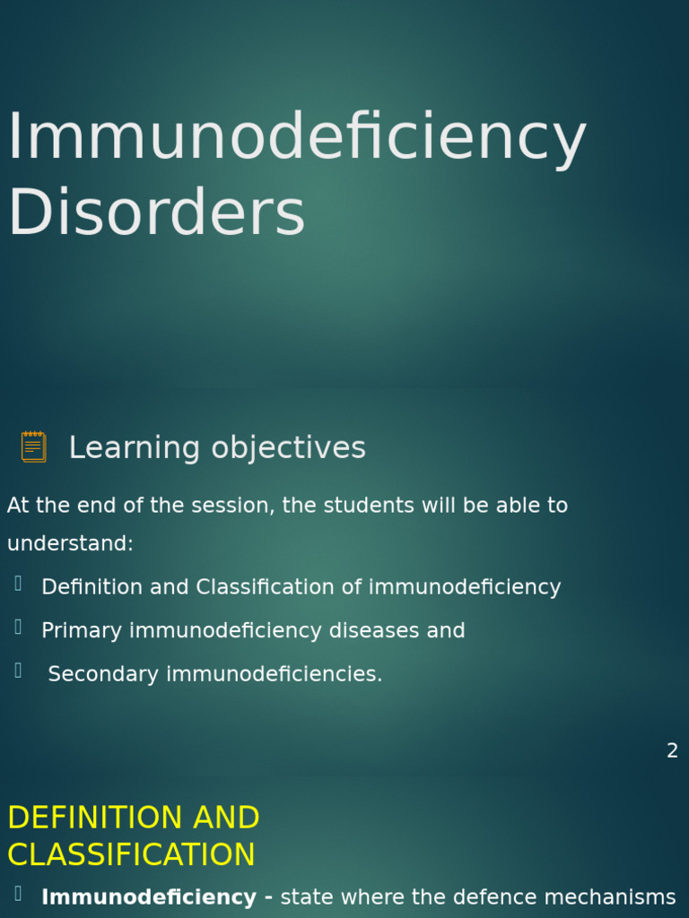 Understanding Immunodeficiency Disorders | PDF | Immunodeficiency | Thymus