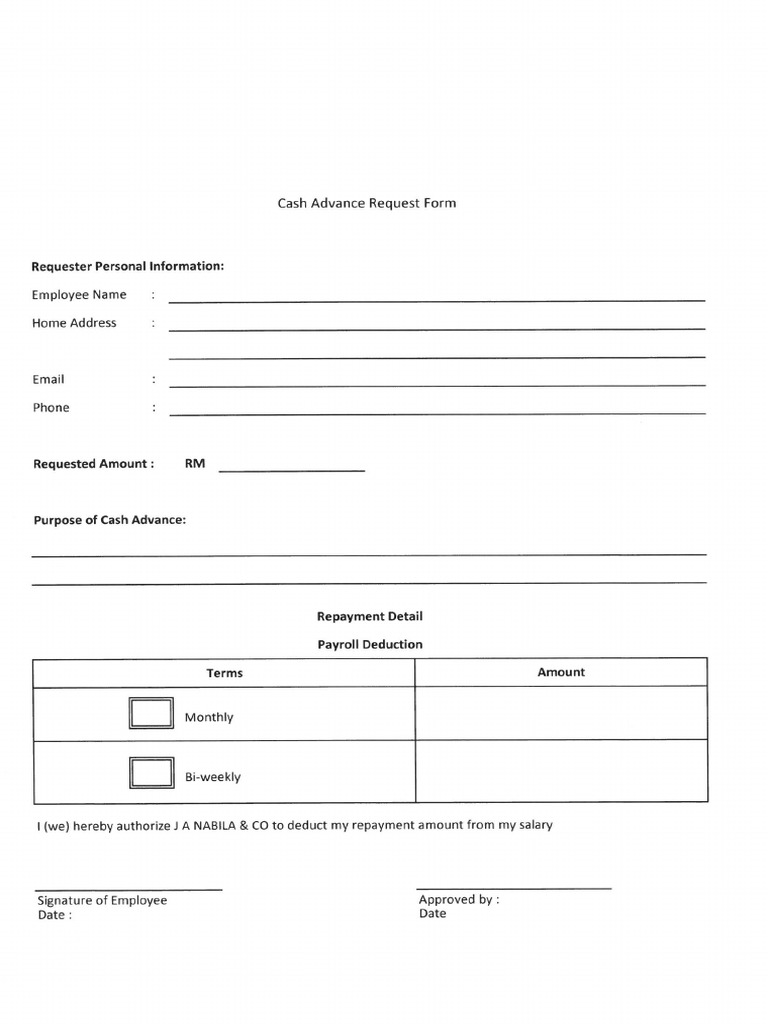 Cash Advance | PDF