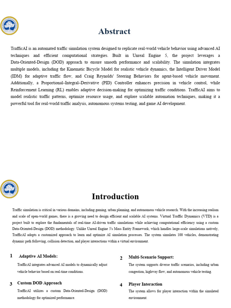 Major Project Review-1 PDF | PDF | Simulation | Artificial Intelligence