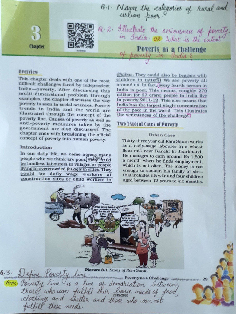 Poverty As A Challenge Marked Question Answers | PDF