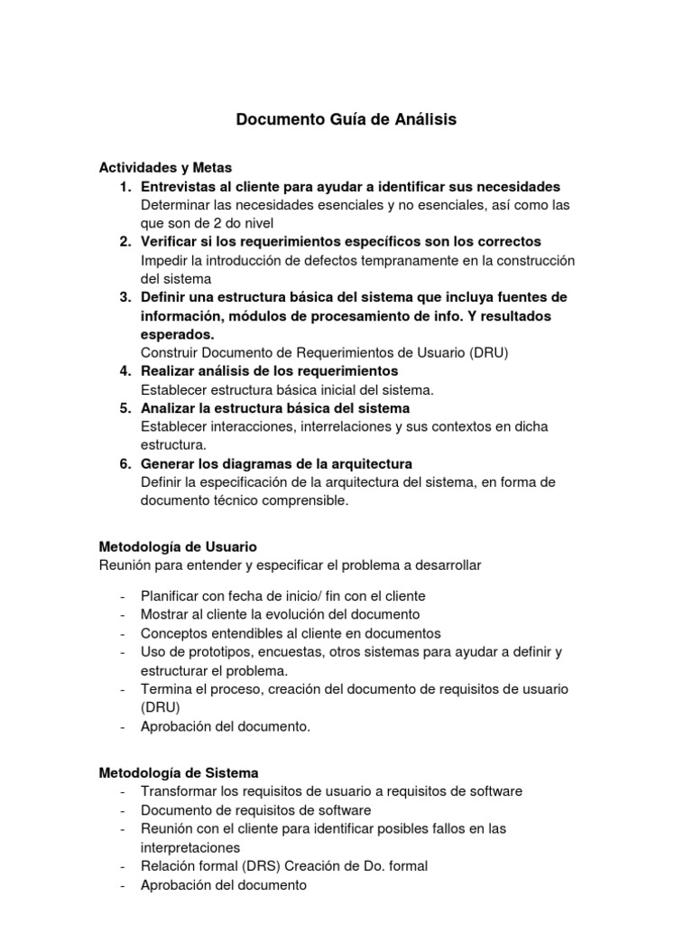 Guía para Análisis de Documentos | PDF