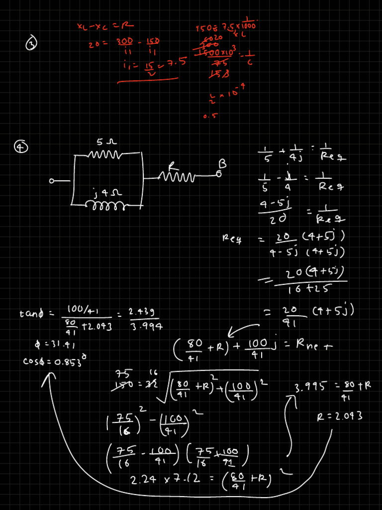 Theoretical Electrical Calculations | PDF