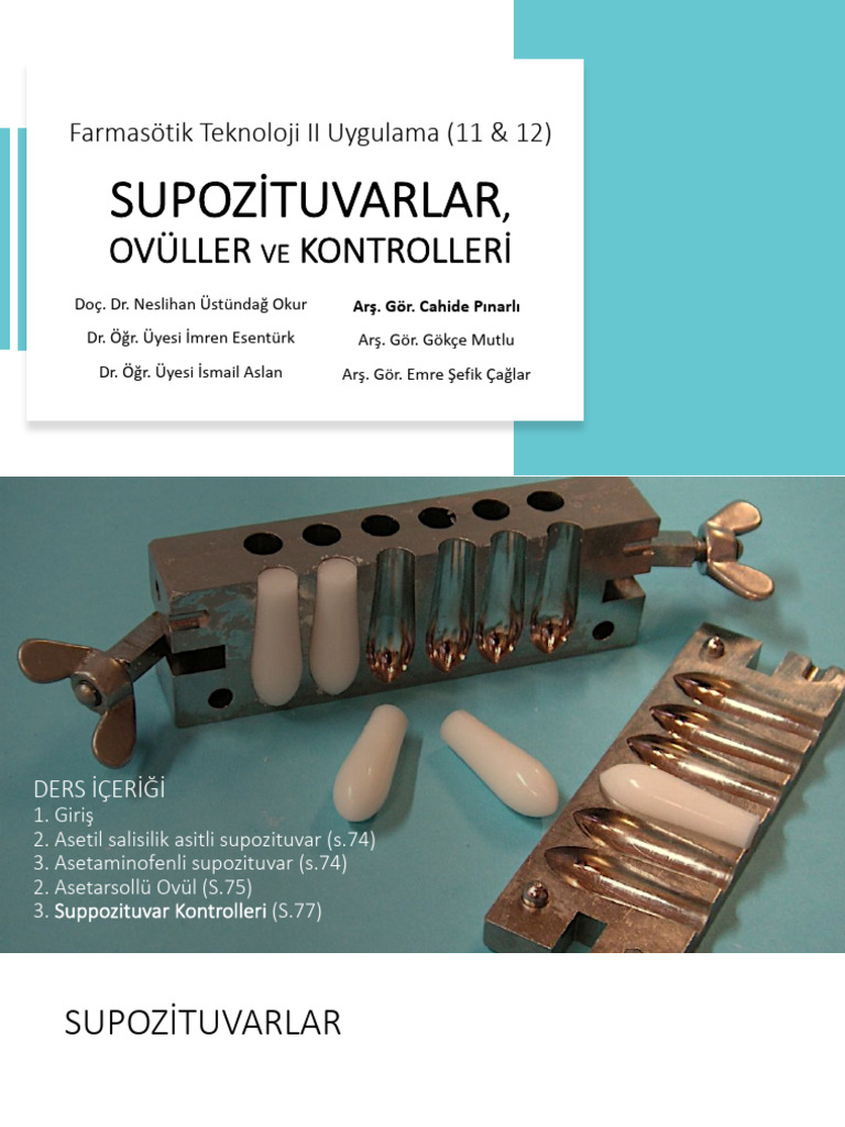 SBÜ FTNU-II-11-12 Supozituvarlar, Ovüller ve Kontroller 26052021 | PDF