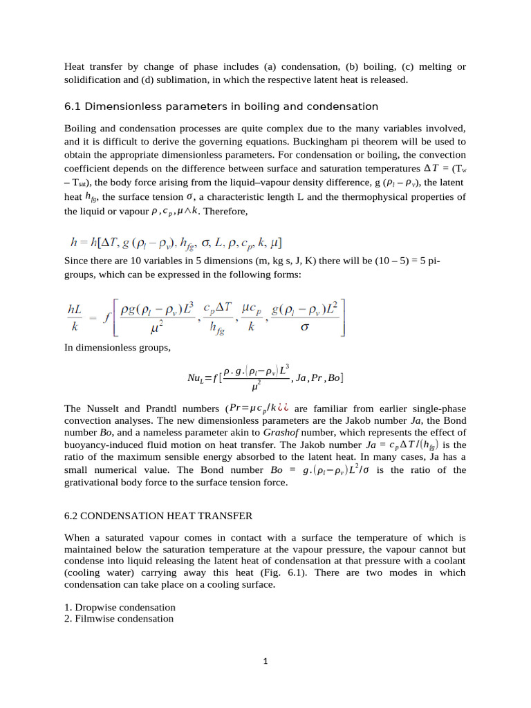 Heat Transfer in Phase Change Processes | PDF | Heat Transfer | Liquids