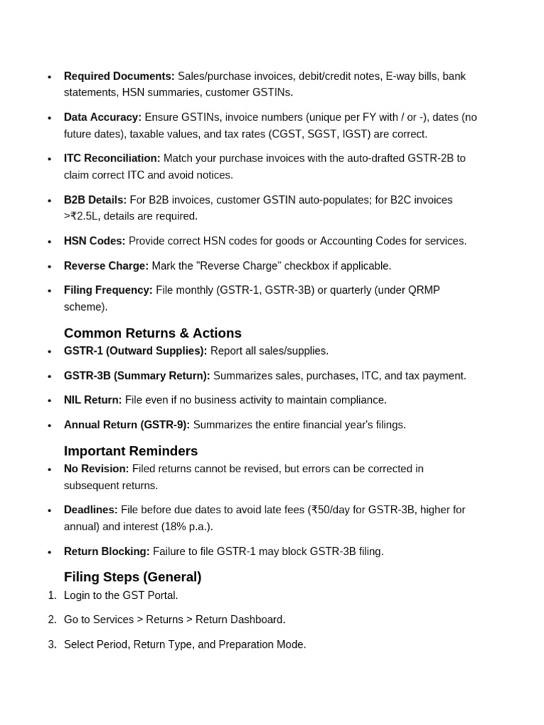 Essential GST Filing Guide 2023 | PDF