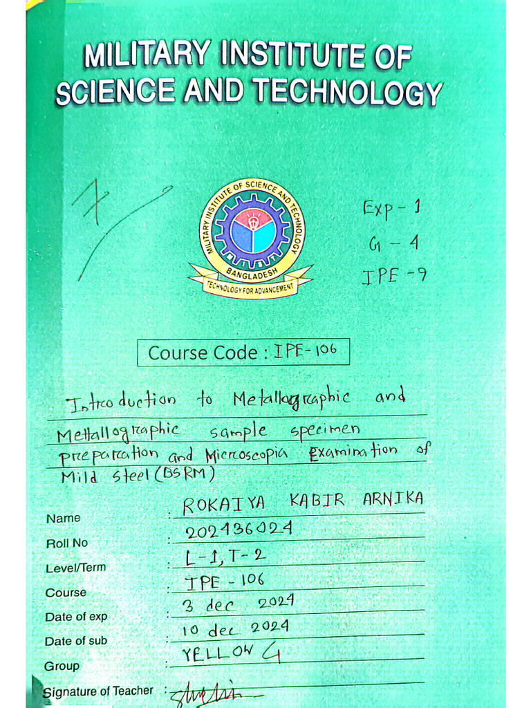 Experiment 1 | PDF