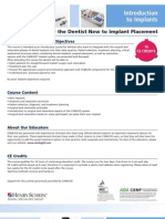 CAMLOG Implant System - 2012 Education Schedule and Details