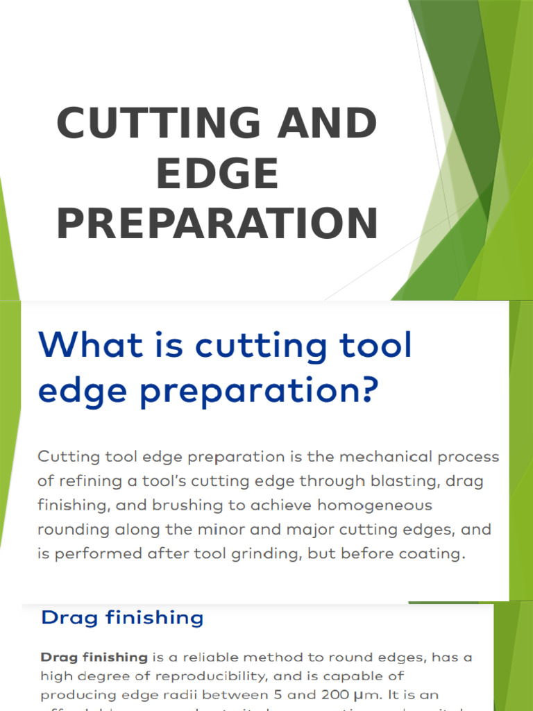 Cutting Edge Preparation | PDF