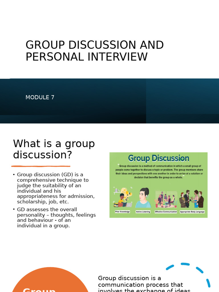 Group Discussion and Personal Interview | PDF | Thought | Conversation