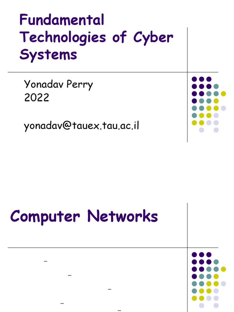 Computer Networks: Key Technologies Explained | PDF | Computer Network ...