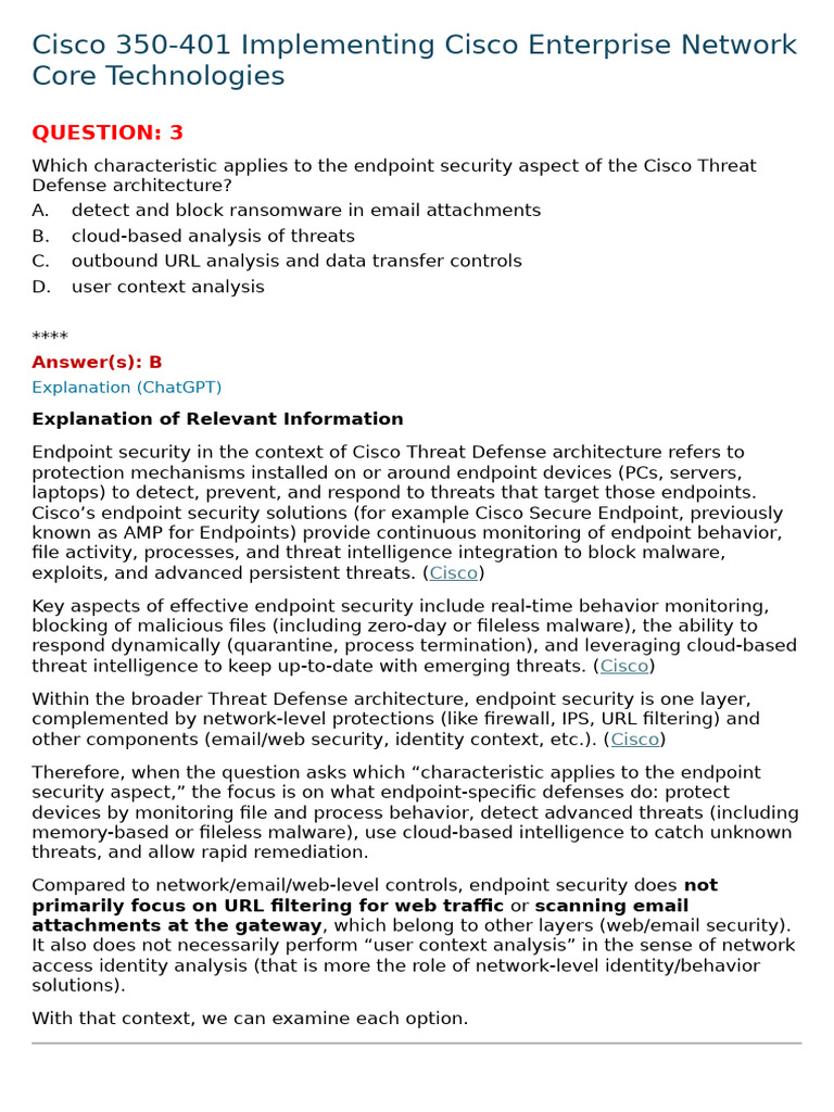 Cisco Endpoint Security Overview | PDF | Computer Security | Security