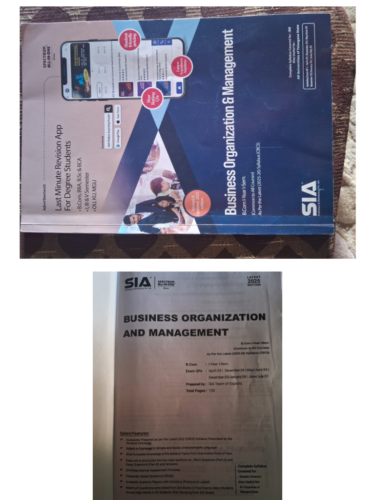 Business Organisation and Management | PDF