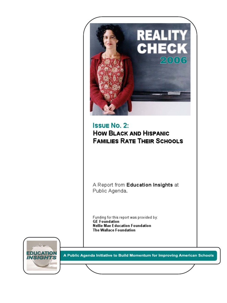 Reality Check 2006: Issue No. 2 | PDF | Achievement Gap In The United ...