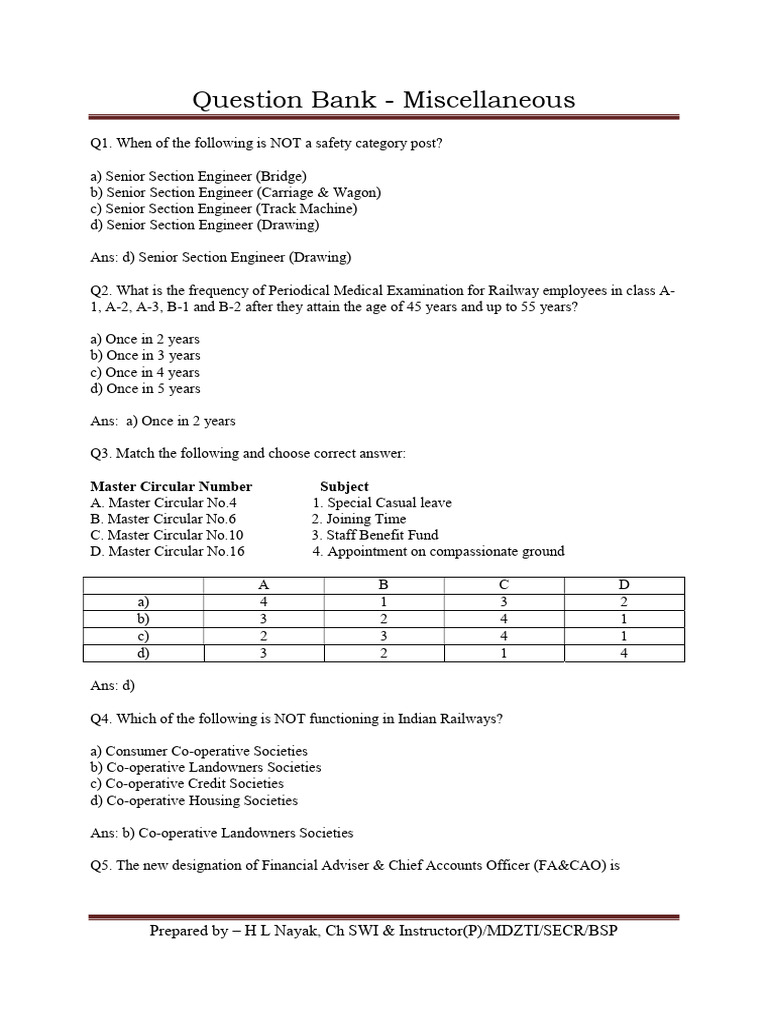 QB Misc | PDF