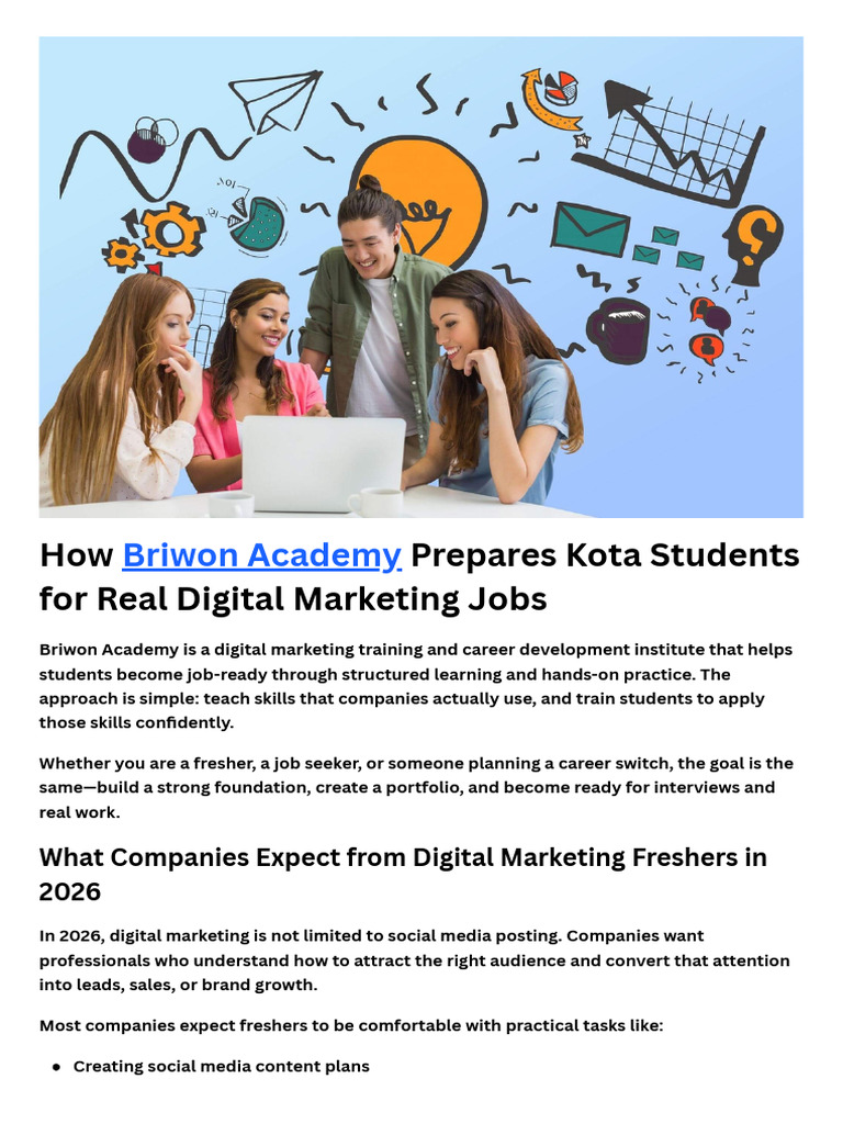 Digital Marketing Training for Kota Students | PDF | Search Engine ...