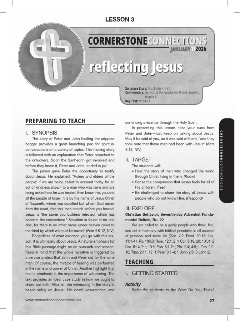 Healing and Witnessing in Acts 4 | PDF | Jesus | Saint Peter