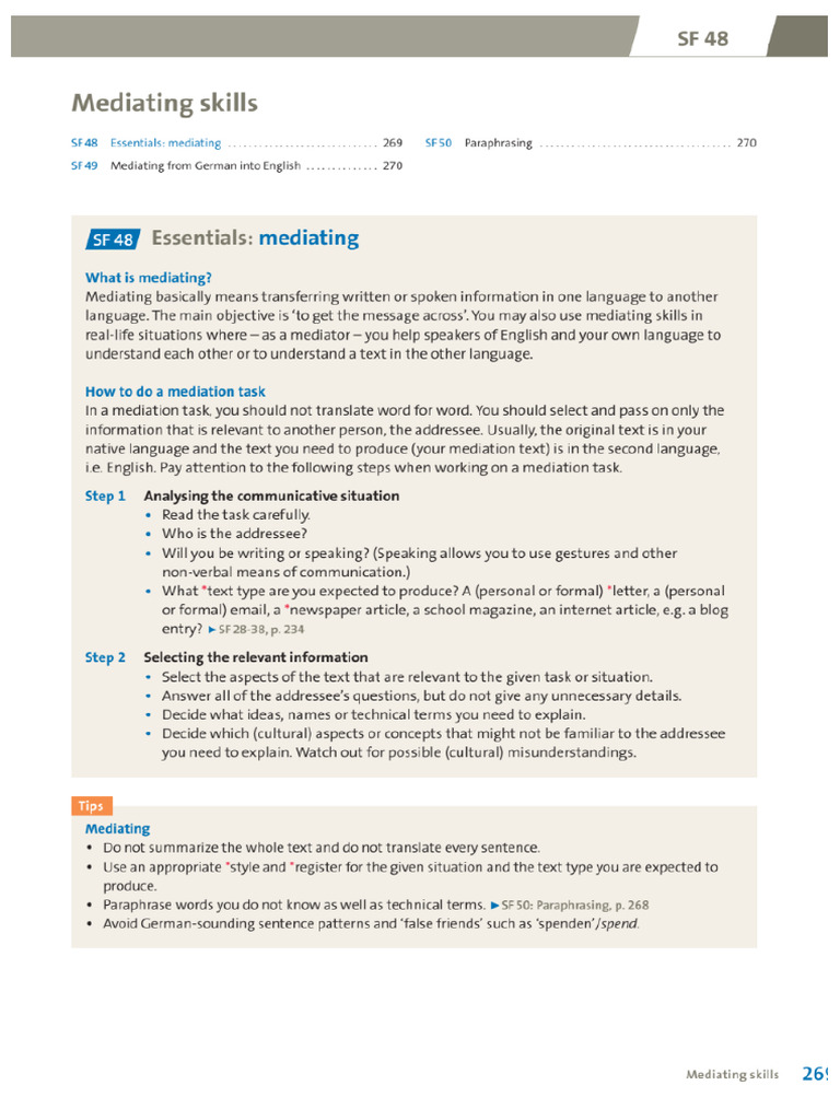 Mediating Skills | PDF