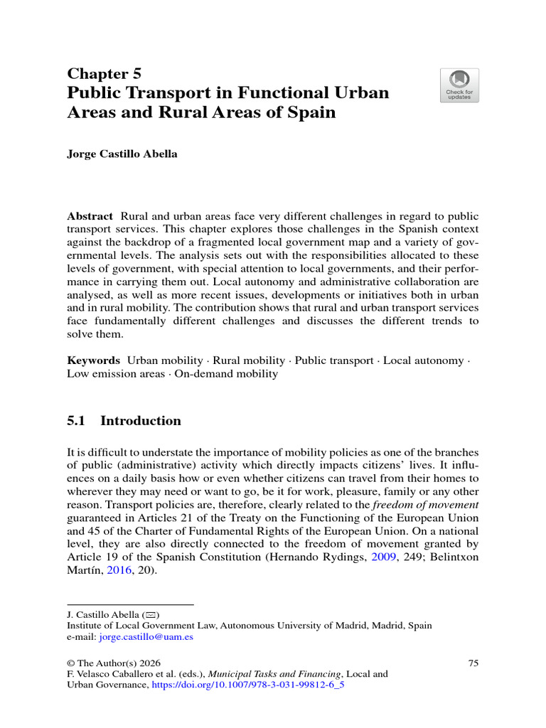 Public Transport in Functional Urban Areas and Rur | PDF | Transport | City