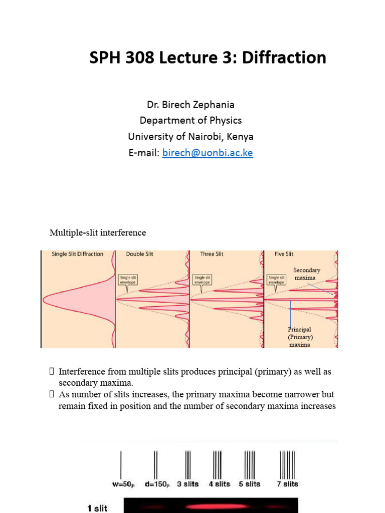 Understanding Diffraction and Interference | PDF | Diffraction ...