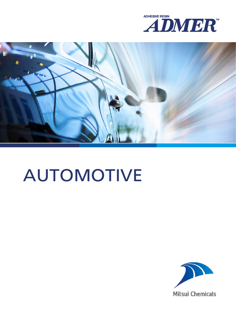 ADMER™ Adhesive Resins for Automotive | PDF | Plastic | Polyolefin