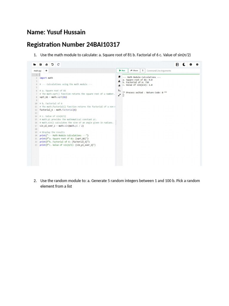 Python Modules and Functions Guide | PDF