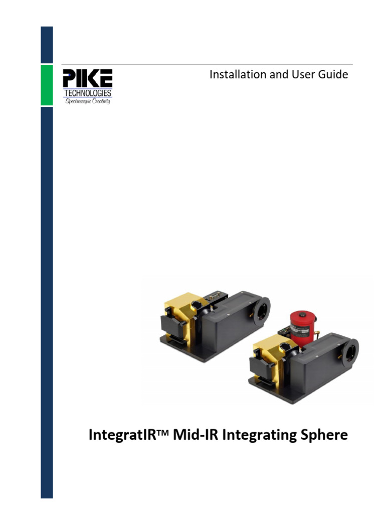 IntegratIR Mid-IR Sphere User Guide | PDF | Absorption Spectroscopy ...