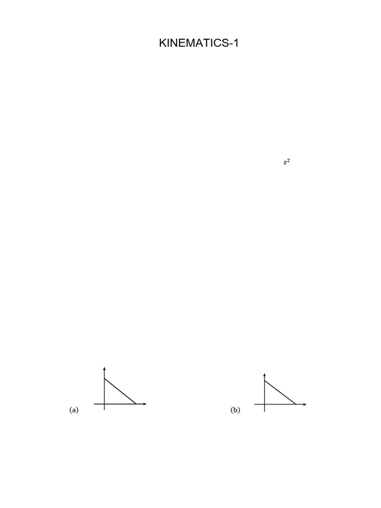 Assignment - 1 - Kinematics - Speed, Velocity, Distance and ...