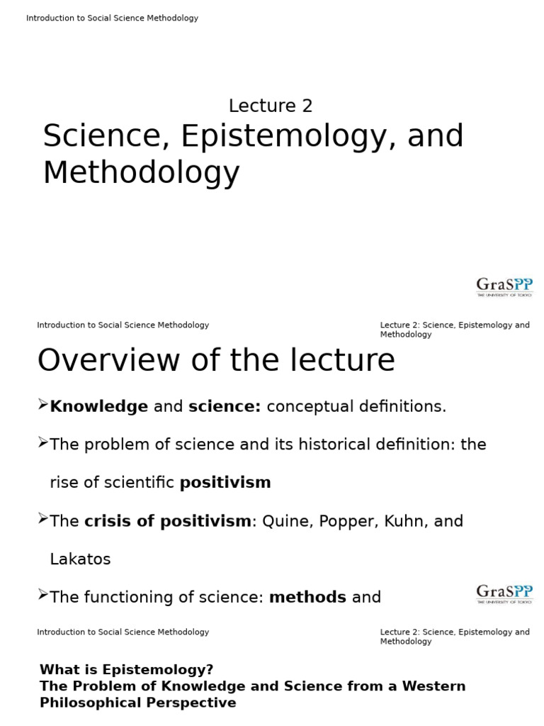 Science and Epistemology in Social Research | PDF | Science | Positivism
