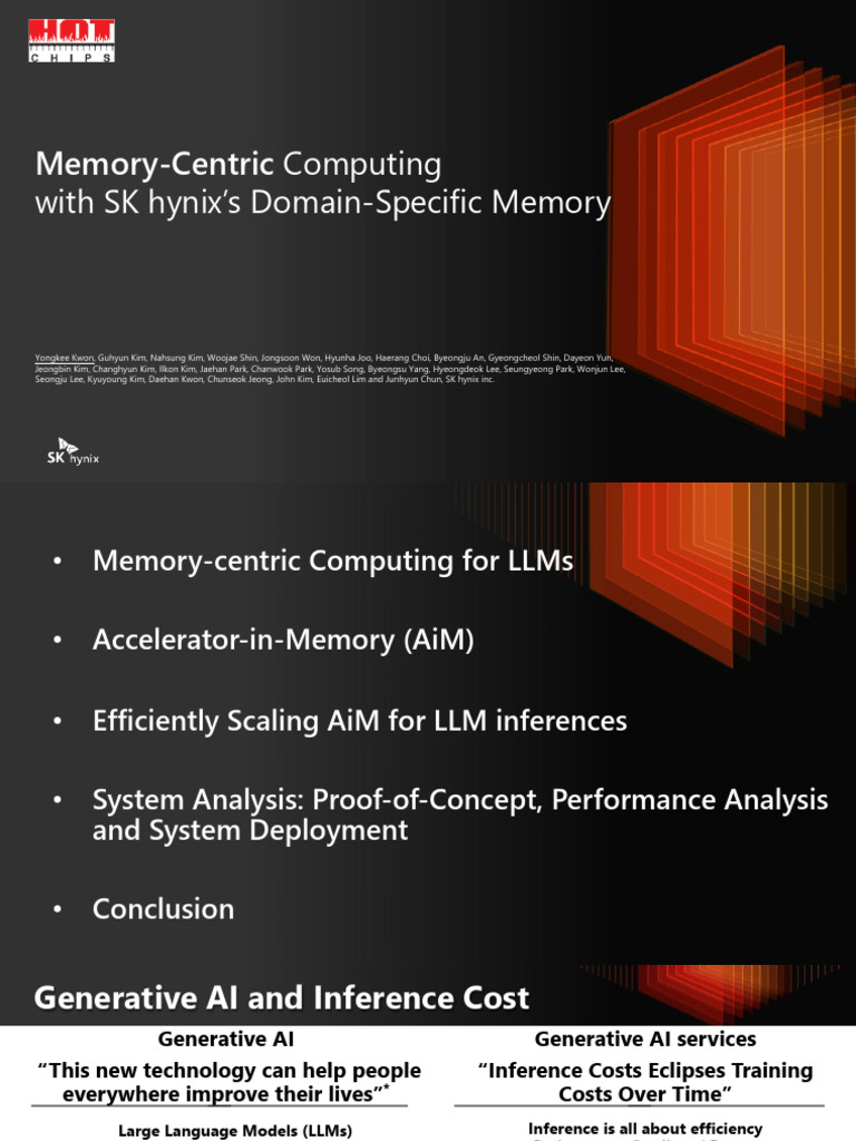 Memory-Centric Computing for LLMs | PDF | Scalability | Computing