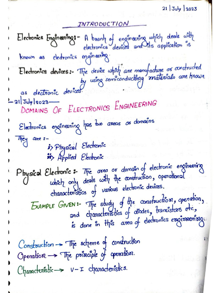 Edc Unit1 and 2 | PDF