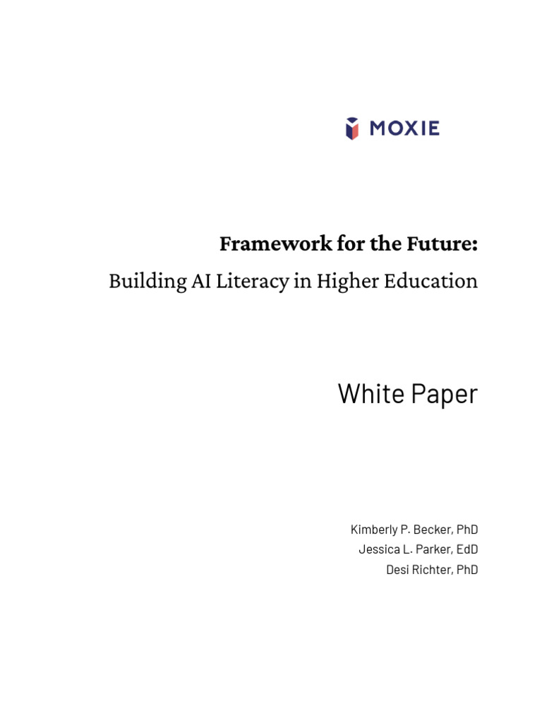 AI Literacy Framework for Higher Education | PDF | Artificial ...