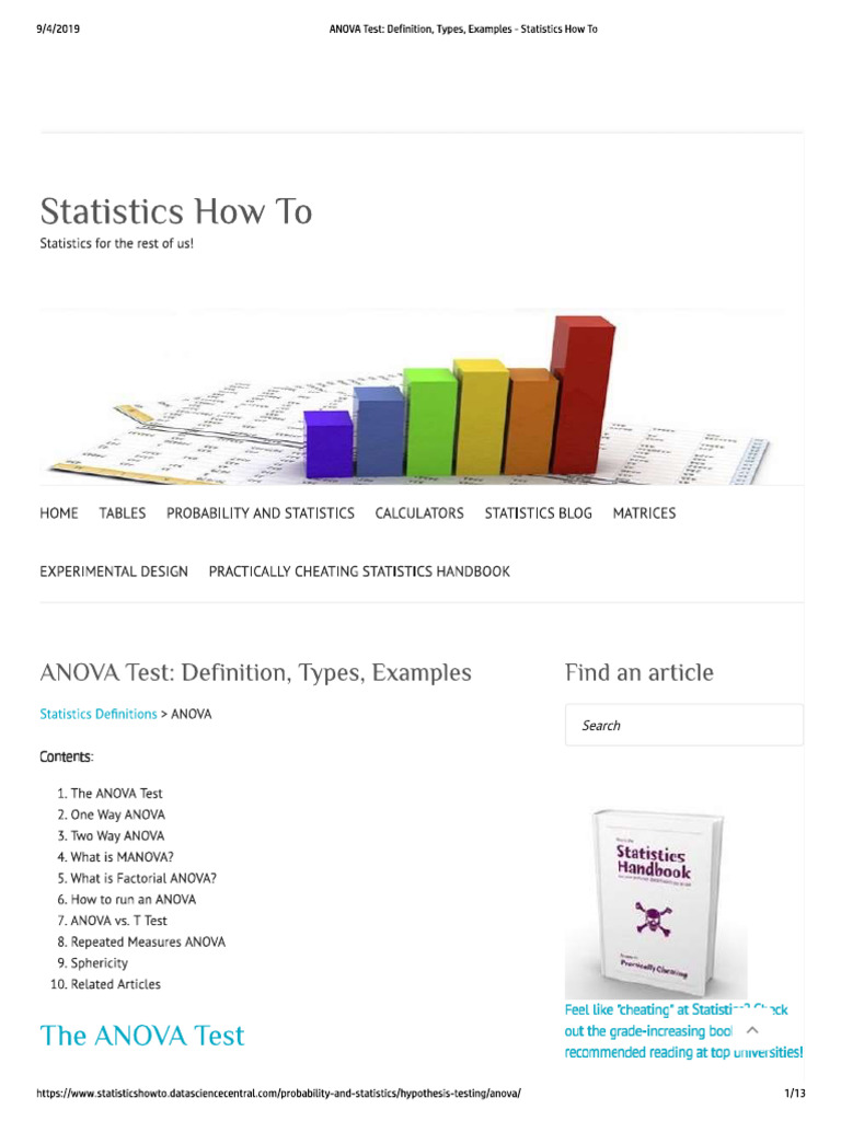 Statistics - How To | PDF