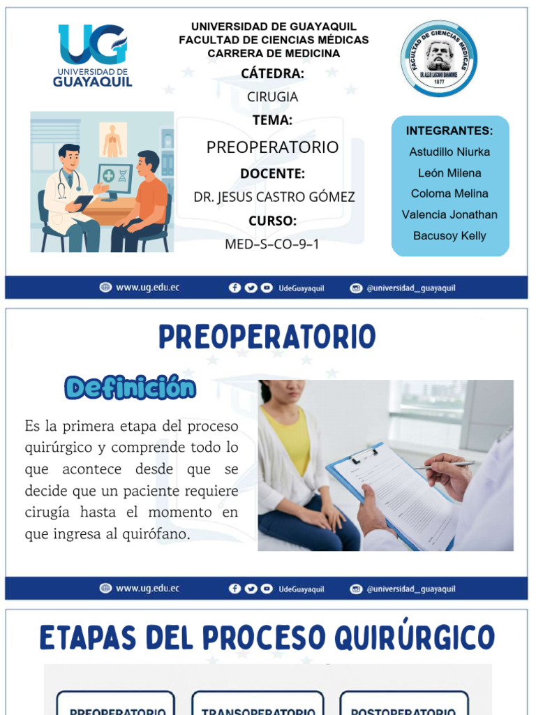 Proceso Preoperatorio en Cirugía Médica | PDF | Insuficiencia cardíaca ...