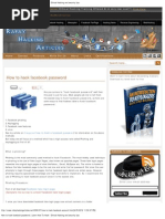 Download How to Hack Facebook Password _ Learn How to Hack - Ethical Hacking and Secu by Dedy Sugiyanto SN98205392 doc pdf