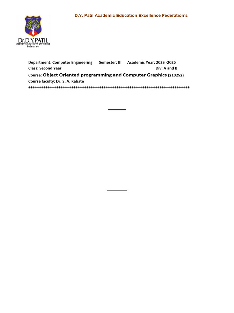 OOP&CG Question Bank | PDF | Method (Computer Programming) | Object ...