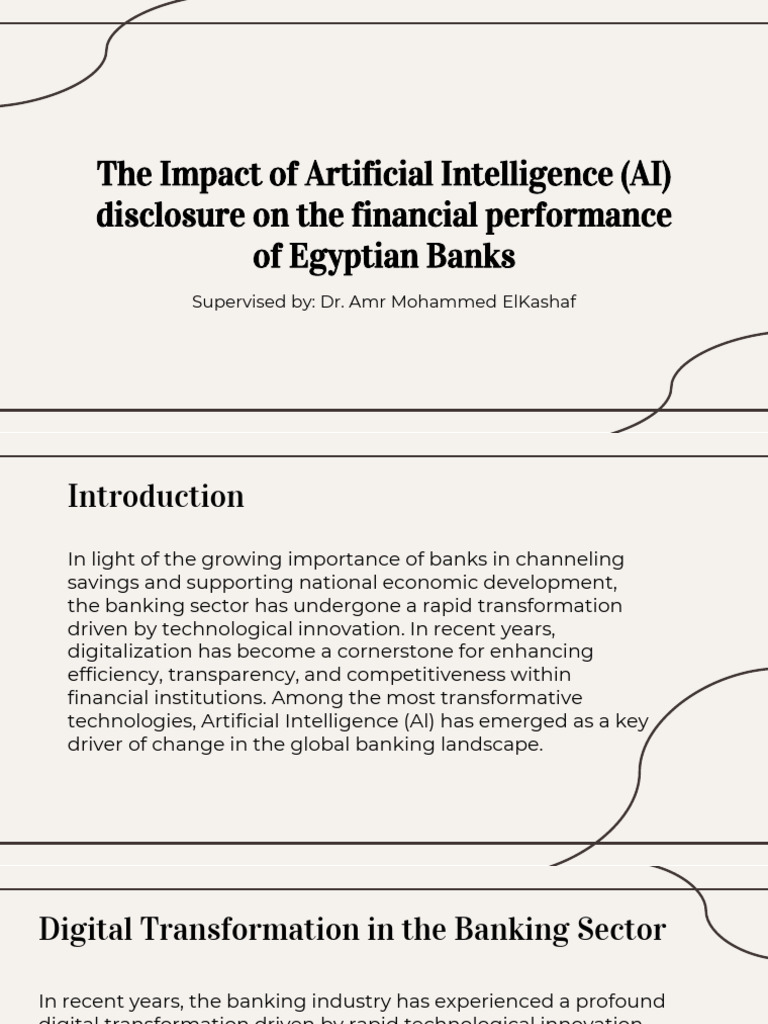 Introduction on the Impact of AI Disclosure on the Financial Performace ...
