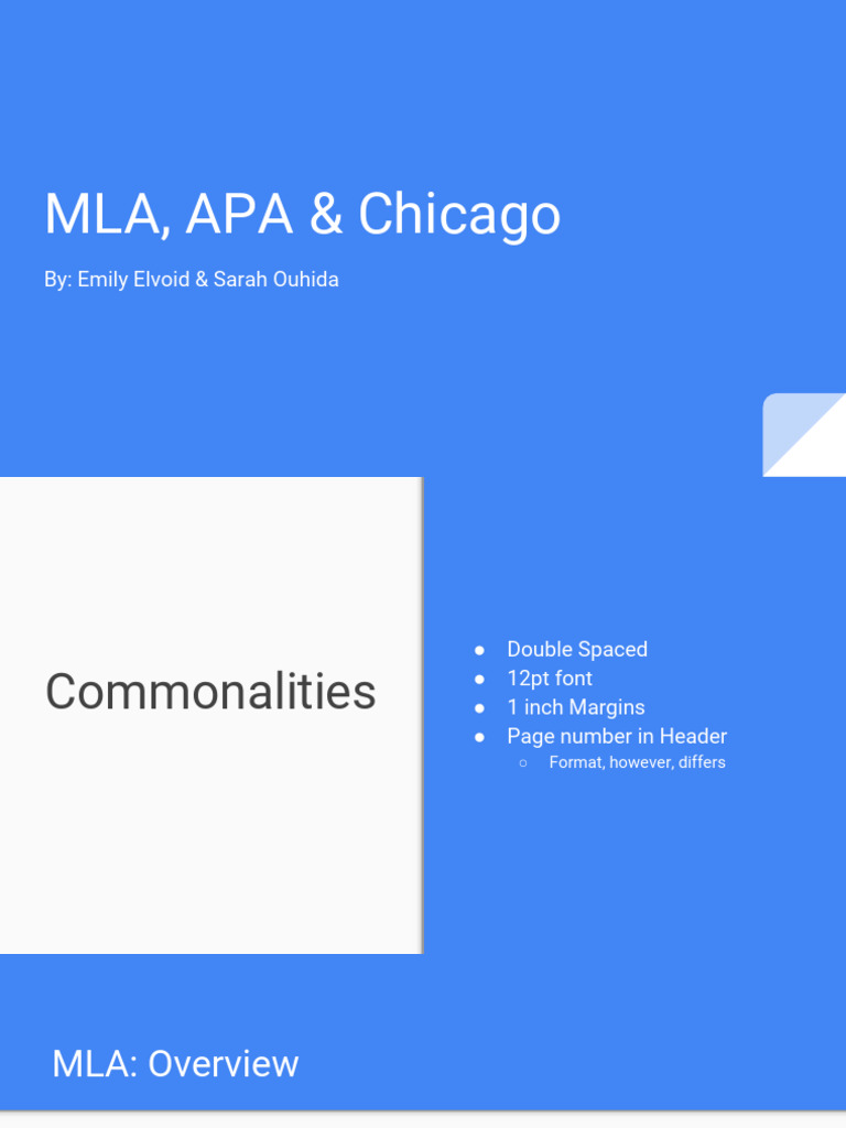 MLA, APA, and Chicago Style Guide | PDF | Note (Typography) | Citation
