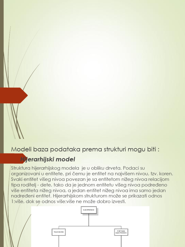 Modeli Baza Podataka | PDF