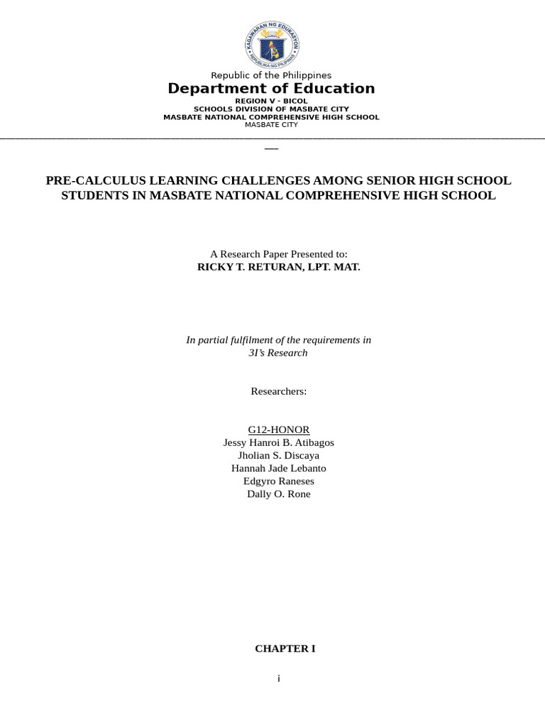 Bascal x Fabm 3i's Research | PDF | Learning Theory (Education) | Self ...
