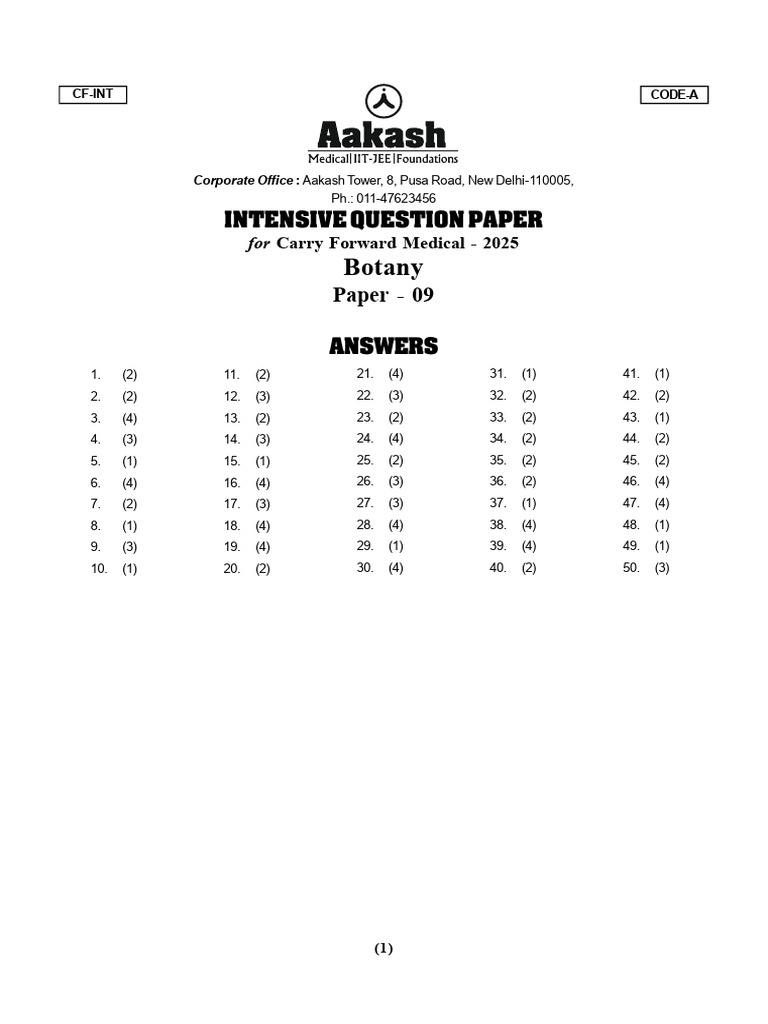 Bot - Spark Paper-09A (Dt 07-12-24)_Sol | PDF