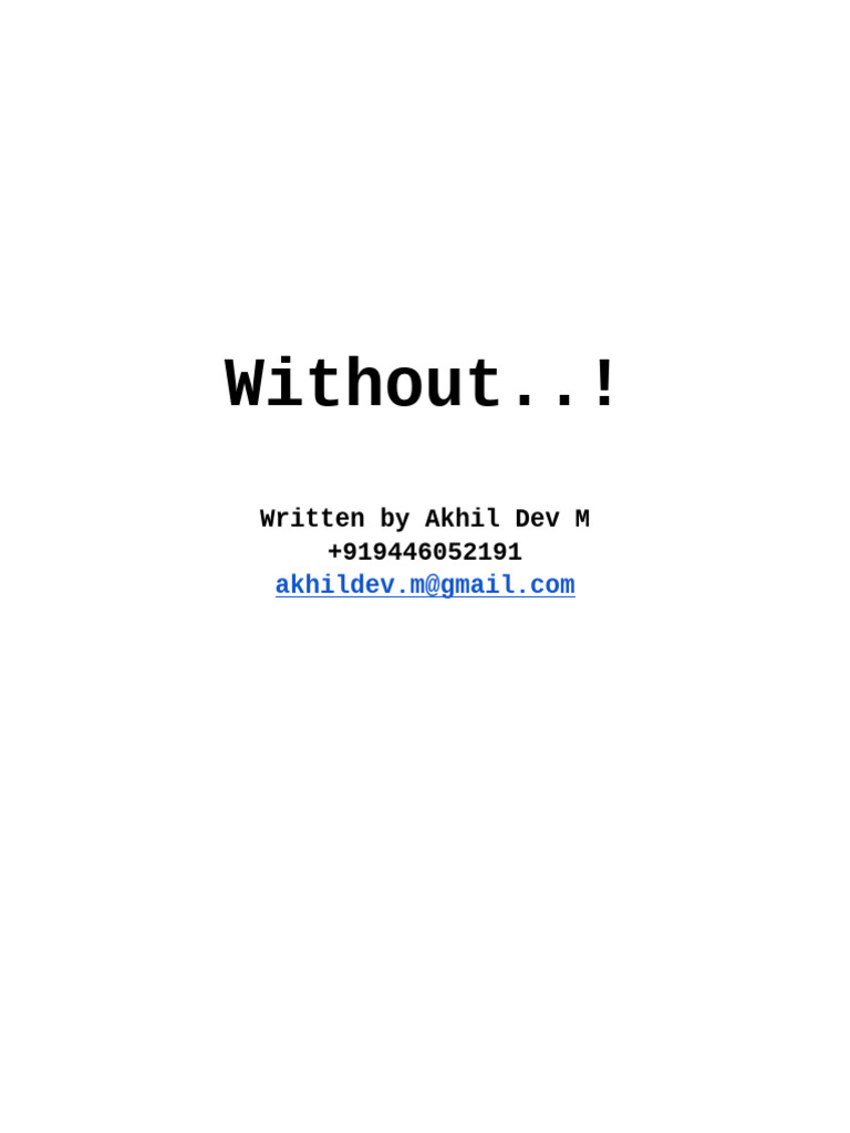 Without..! | PDF
