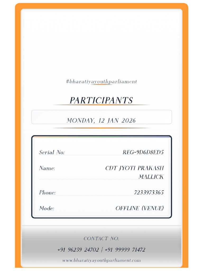 ID Card Participant 2026 | PDF