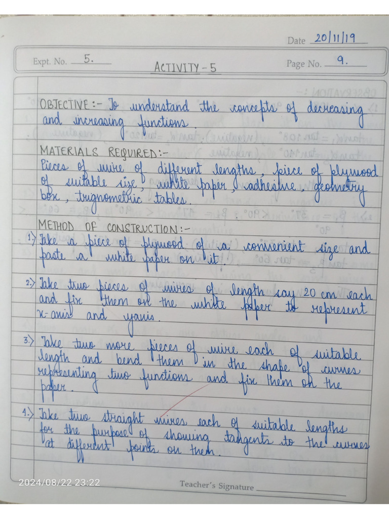 Activity No 5 Class 12 Math | PDF