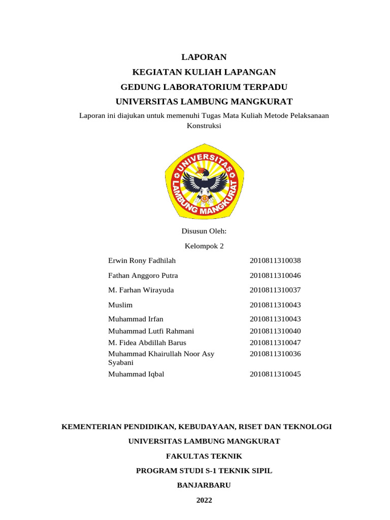 Laporan Stulap MPK Kelompok 2 | PDF