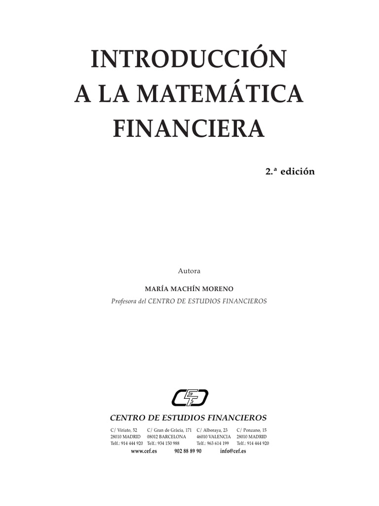 Introd a La Matematica Financiera | PDF | Ecuaciones | Exponenciación