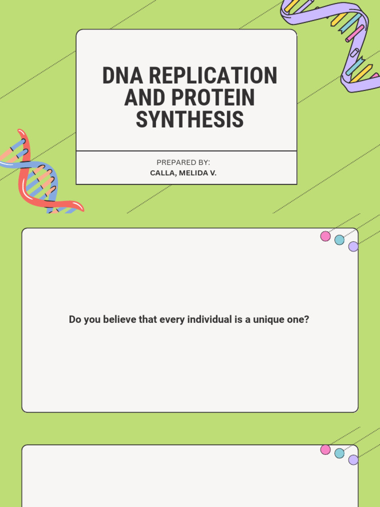 Dna Replication and Protein Synthesis 20260114 104629 0000 | PDF | Dna ...