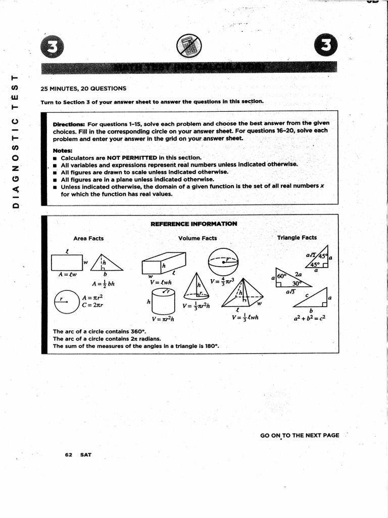 Barron's New SAT Math Exercises | PDF
