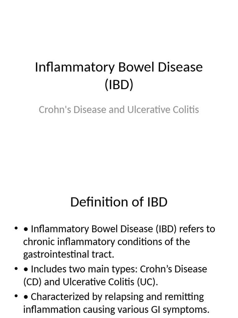 Understanding Inflammatory Bowel Disease | PDF | Inflammatory Bowel ...