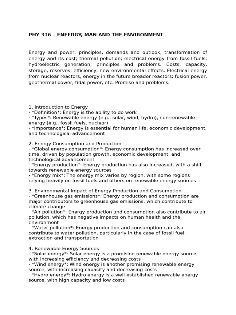 Energy, Environment, and Sustainability Insights | PDF | Energy ...