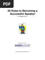 Download 26 Rules To Becoming A Successful Speaker by SpeakerMatch SN982079 doc pdf